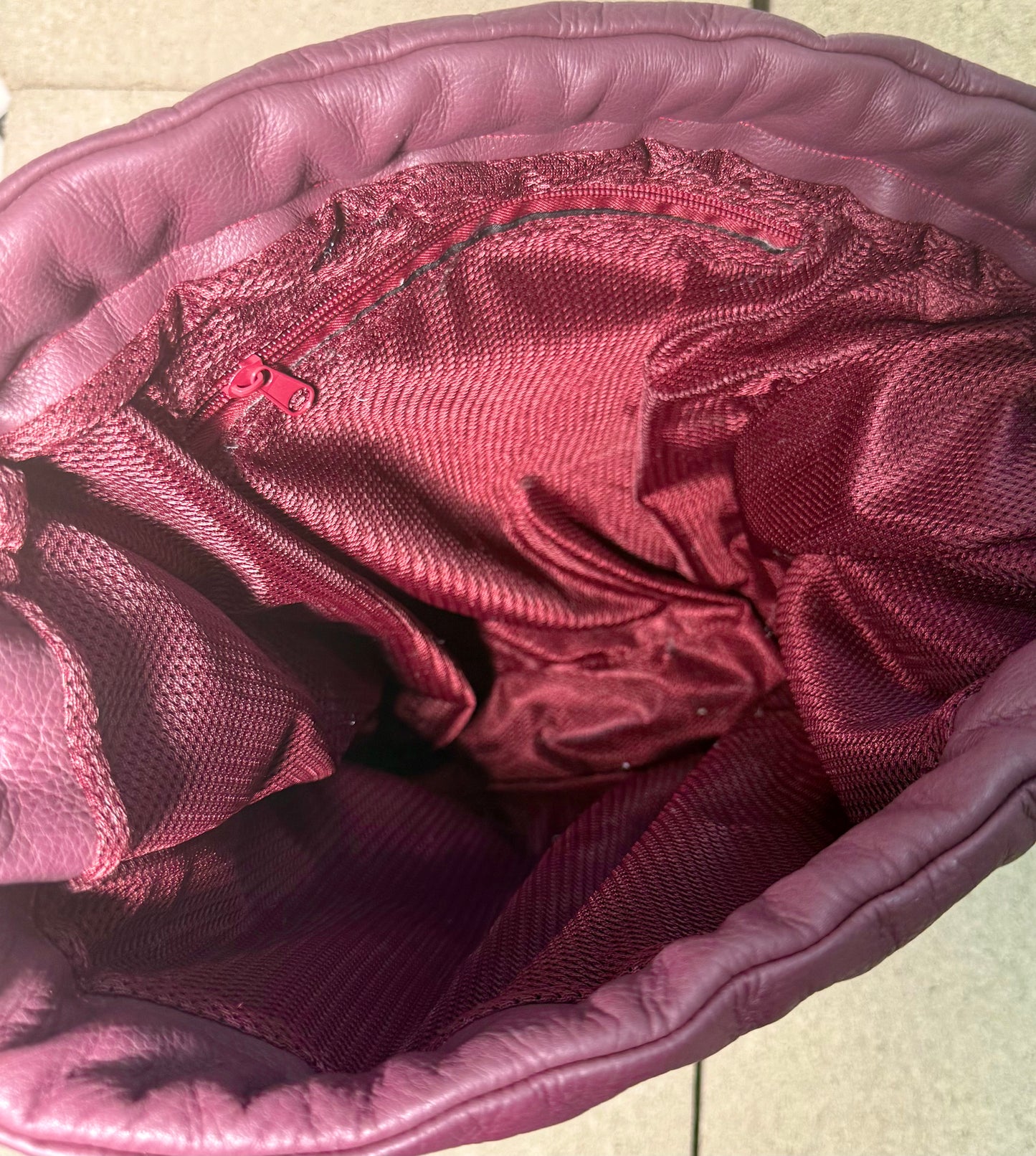 "ABYSS" CONVERTIBLE LEATHER BACKPACK