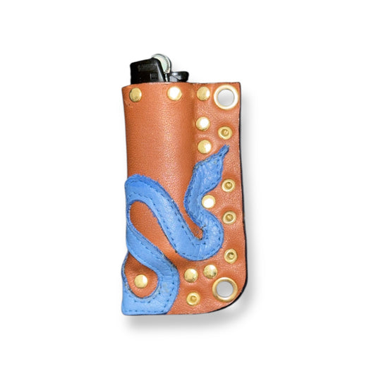 Blue Serpent Lighter Sleeve
